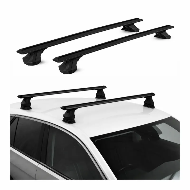 Dachträger Querträger für Opel Combo C 2001-2012 Aluminium 2 Stück TÜV Schwarz