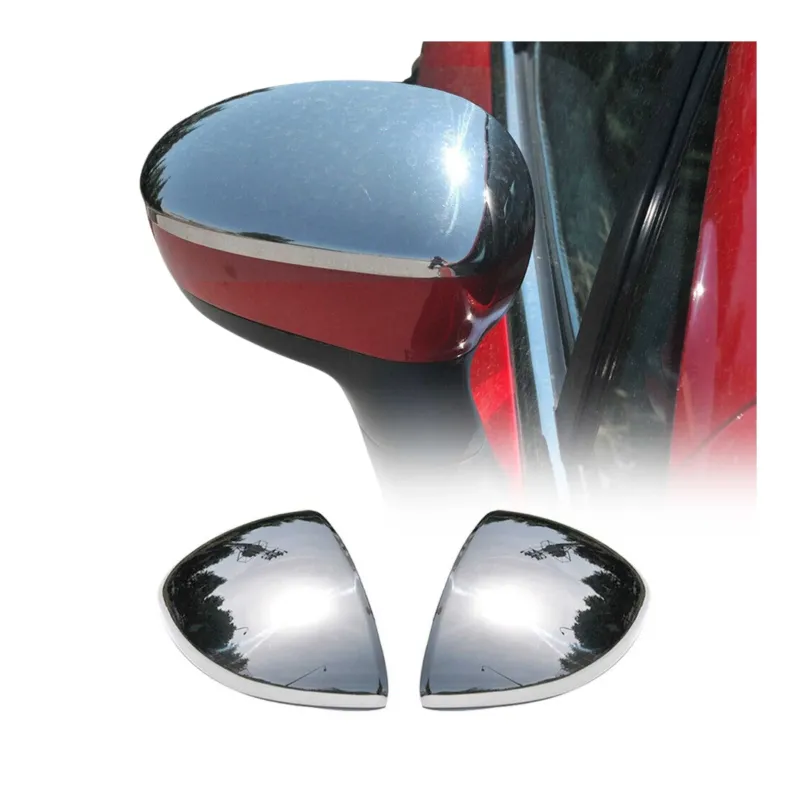 Spiegelkappen Spiegelabdeckung für Fiat Punto Evo 2008-2012 Edelstahl Chrom
