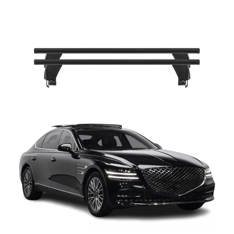 Menabo Dachträger Grundtäger für Genesis G80 2017-2026 50kg Alu Schwarz 2 tlg