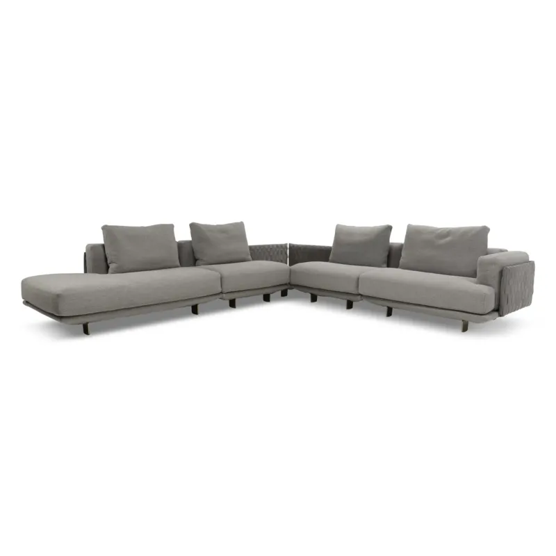 Campus 5-Piece Sectional Sofa with Terminal Armless Chair