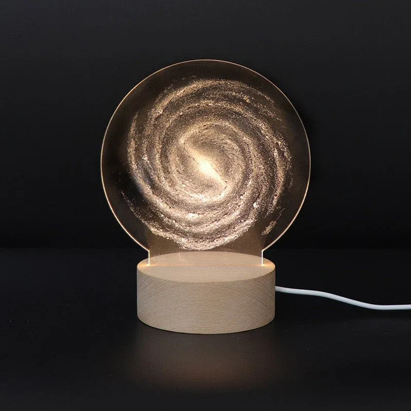 3D LED Moon Lamp Atmosphere Night Lights - Image 0
