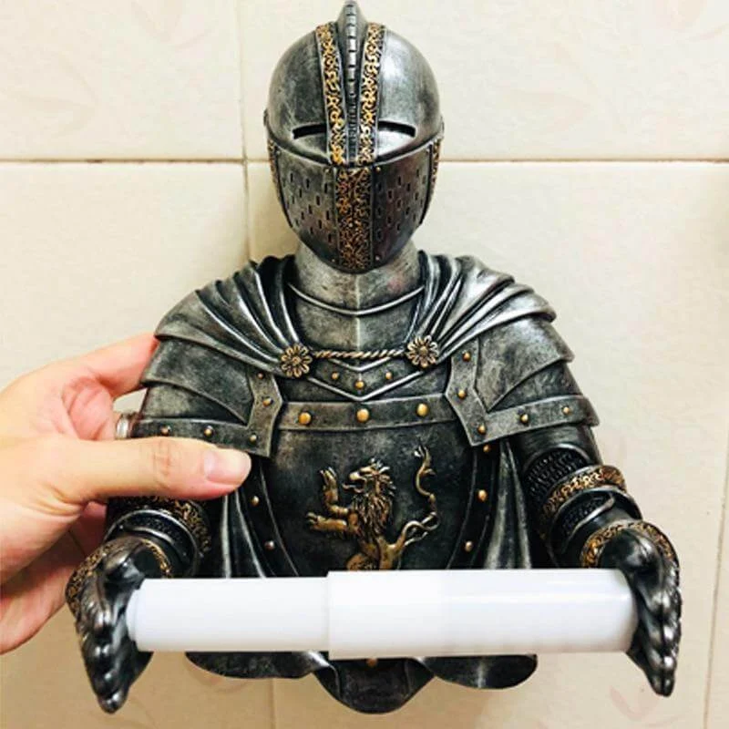 Medieval Knight Toilet Paper Holder - Image 3