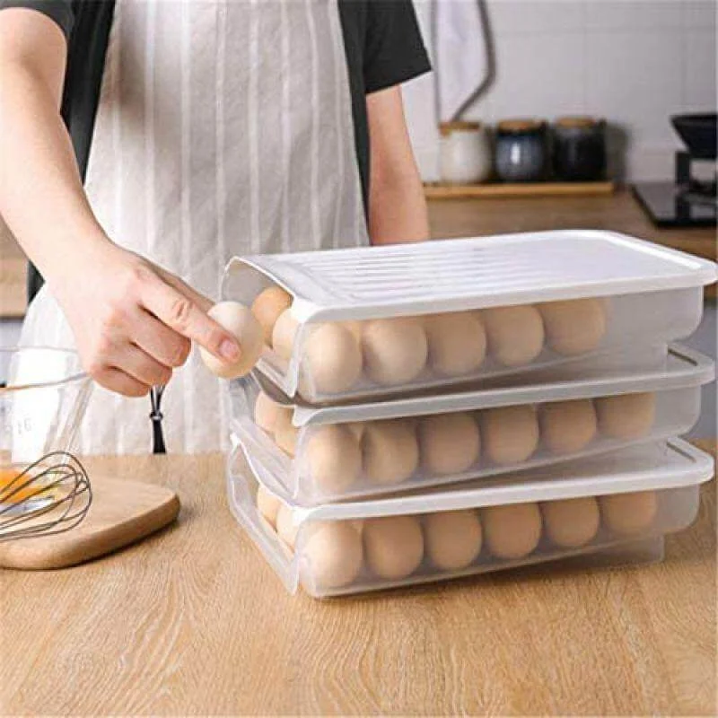 Creative Auto Roll Egg Storage Box - Image 0