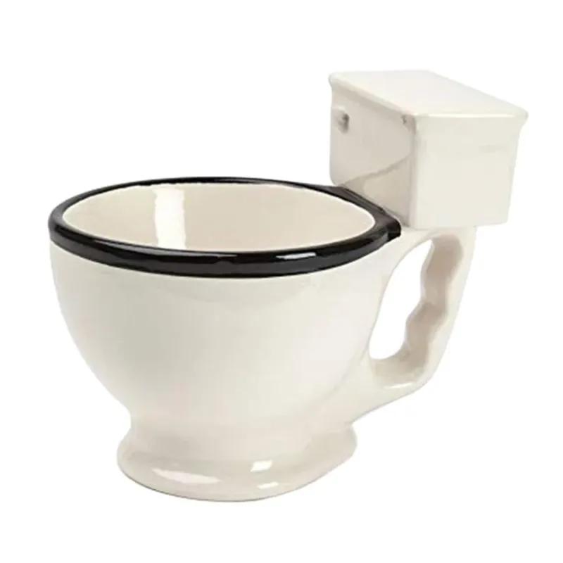 Toilet Ceramic Coffee Mugs with Handgrip - Image 0