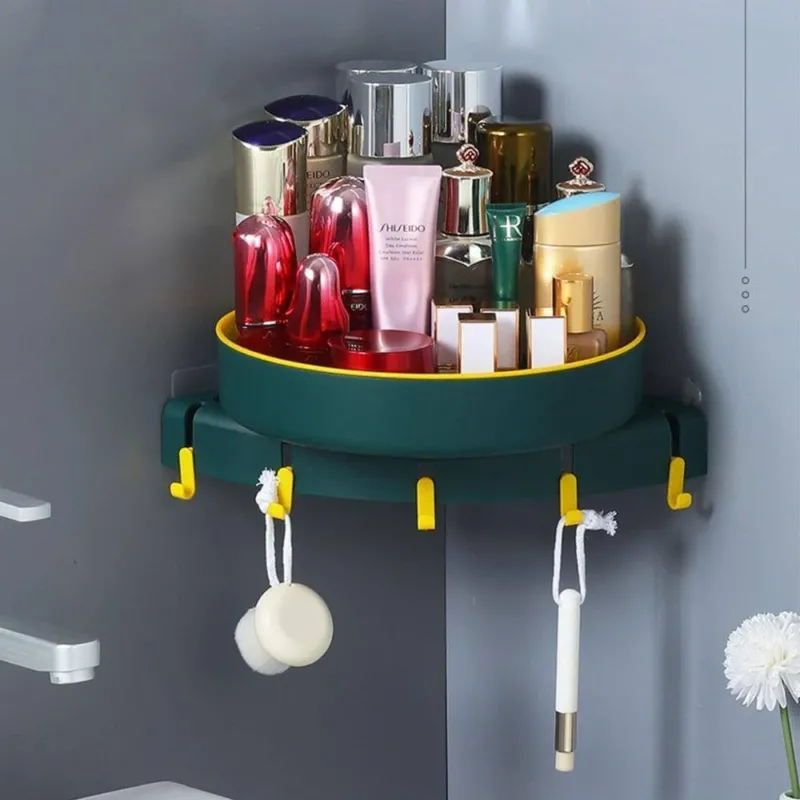 Triangle Wall-mounted Corner Kitchen Organizer Storage Rack - Image 0