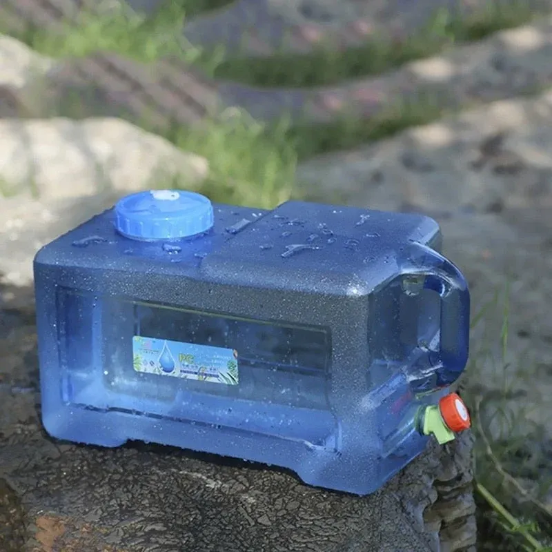 Portable Travel Camping Water Container with Faucet - Image 0