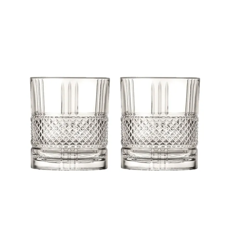 Whiskybecher Trinkglas Becher Brillante 2er Set 340ml