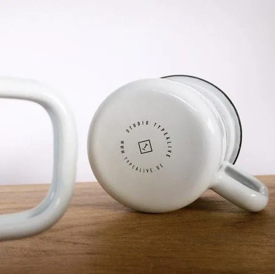 LOVE YOU A LATTE - Emaillebecher | typealive – Bild 3